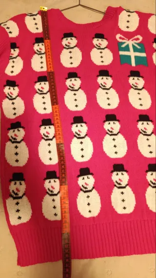 Jersey Navideño Rojo Muñecos Nieve