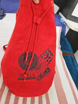 Mochila Saco Expo 92 Sevilla Roja