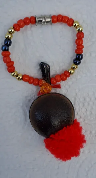 Amuleto, ojo de Venado/Tigre con San Judas