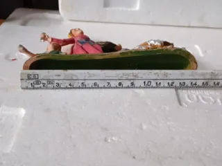 Diorama vintage presepe con figure