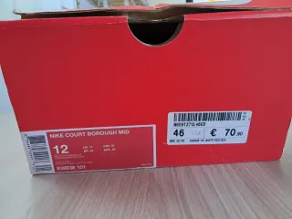 Scarpe Nike alte rosse bianche taglia 46