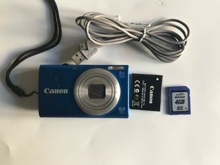 Cámara Canon Azul 16MP 8x Zoom Óptico