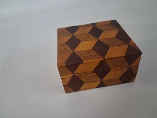 Caja madera artesanal marquetería