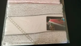 Coppia Asciugamani Nuovi Blu e Rosa