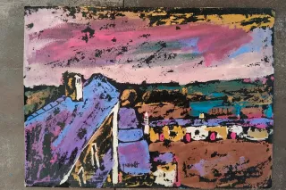 Acuarela Pintor Queralt 45 × 33cm