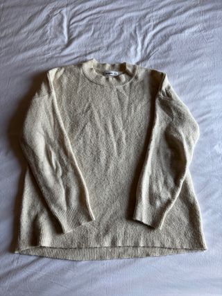 Jersey de punto beige/crema de Stradivarius