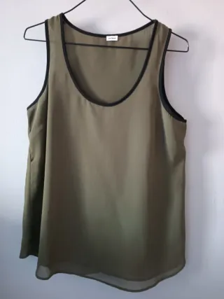 Top Gasa Pimkie Verde Militar