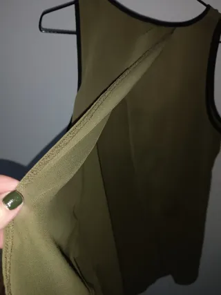 Top Gasa Pimkie Verde Militar