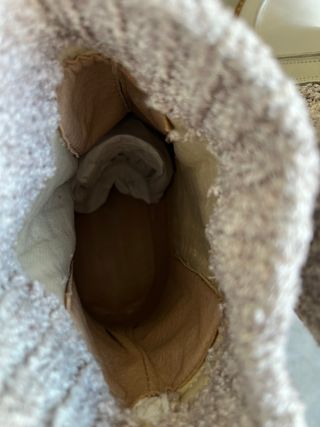 Botines piel plataforma calcetín 38