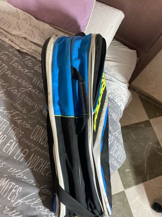 Raquetero Babolat Team Azul y Negro