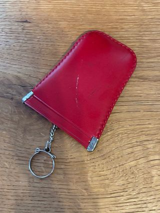 Porta monete FI.MO MILANO vintage rosso