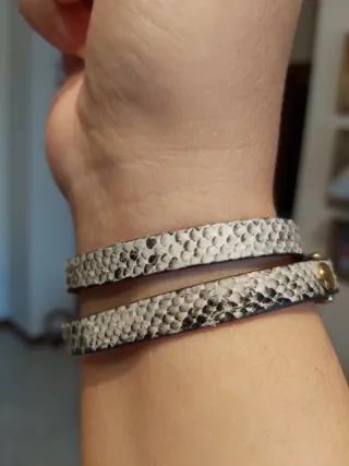 Bracciale girocollo donna serpente strass