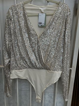Body Lentejuelas H&M Talla XL
