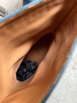 Botines Toral Piel Coco Azul Talla 36 Nuevos