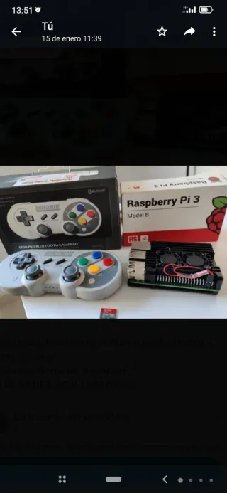 Raspberry Pi 3 Modelo B + Mando