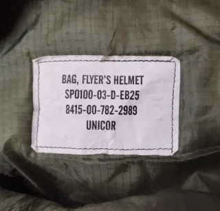 Bolsa Militar casco aviador Ejercito USA Original