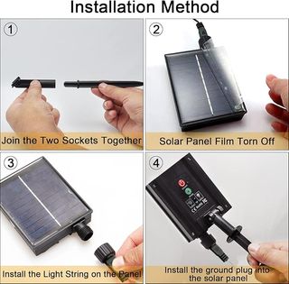 Guirnalda Luces Multicolor con placa solar