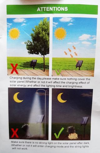 Guirnalda Luces Multicolor con placa solar