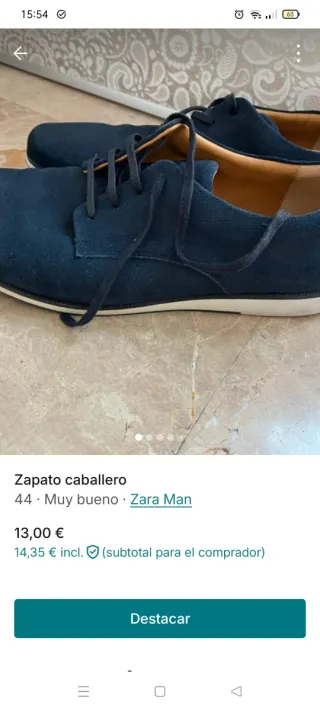 Zapatos de vestir azul
