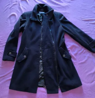 Abrigo premamá azul marino talla 40 Bemammy