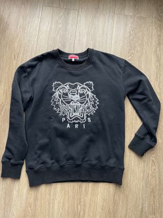 Sudadera Kenzo Negra con Tigre