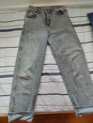 Pull&Bear Vaqueros Talla 32 Lavado Azul
