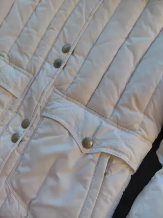 Piumino Levi's vintage bianco con cappuccio