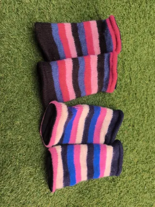 Lote de Calentadores de manos a rayas