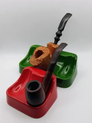 Portapipe vintage ceramica italiana