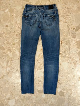 Jeans Skinny Mujer G-Star Azul Medio Lavado