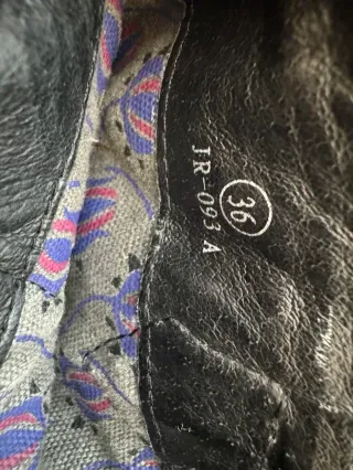 Botines vintage piel auténtica negros