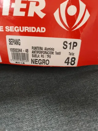 ZAPATO SEGURIDAD PANTER SEPANG NEGRO
