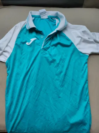 Polo Joma Azul y Blanco