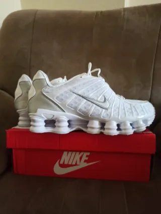 Nike Shox TL Plata/Blanco