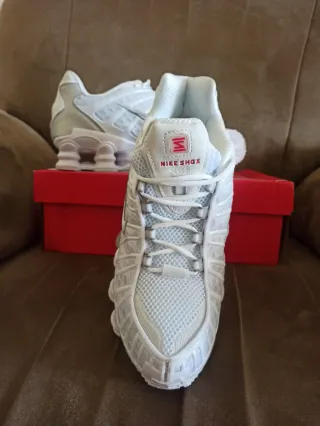 Nike Shox TL Plata/Blanco