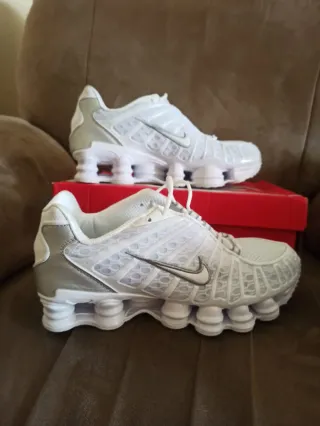 Nike Shox TL Plata/Blanco