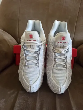 Nike Shox TL Plata/Blanco