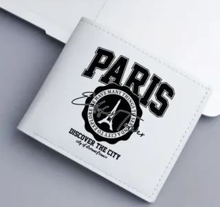 Portafoglio Uomo Bianco Paris