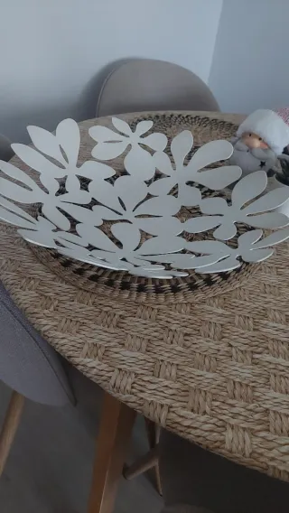 Centro de mesa Decoración Metal Blanca Ikea