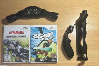Wii Yamaha Supercross + SSX Blur + Manubrio