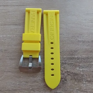Cinturino Panerai Giallo Fibbia Argento