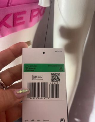 Top deportivo Nike Pro rosa XL