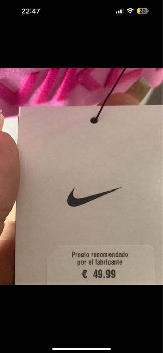 Top deportivo Nike Pro rosa XL