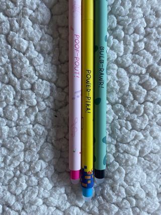 Set di 3 penne cancellabili Pokémon simil Legami