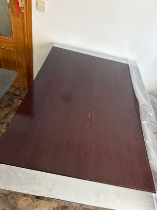 Mesa comedor madera y metal