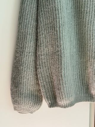 Jersey gris cuello alto talla L