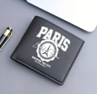 Portafoglio uomo nero Paris