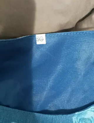 Vestido de verano azul con flores( talla SG)