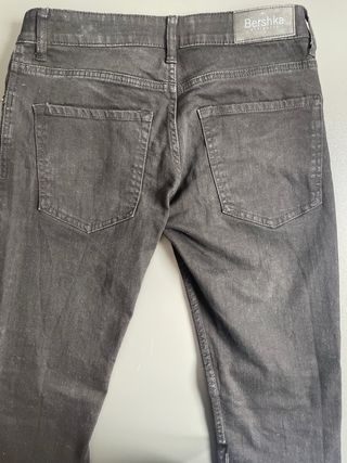 Vaqueros Bershka Skinny Negros Talla 36