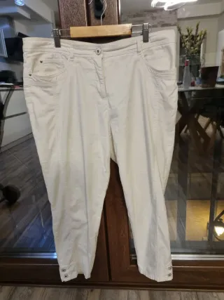 Pantalón pirata blanco